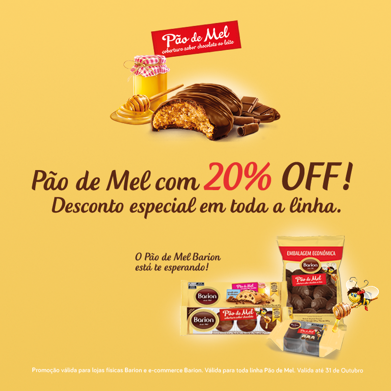 Banner promoção pão de mel mobile