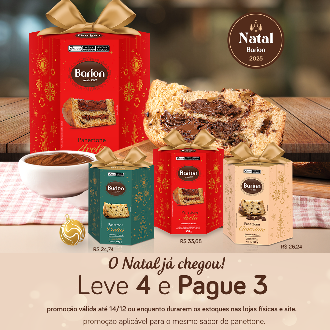 Banner promoções Leve 4 pague 3 panettones Mobile
